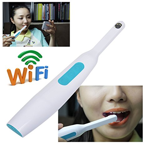 TOGUARD Portable Dental Wireless Wi-Fi Intraoral HD Camera 6 LED lights Free App control for iOS & Android