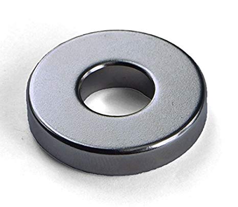 Applied Magnets 1 Piece 1.26" OD x 1/2" ID x 1/4" Grade N52 Neodymium Ring Magnet
