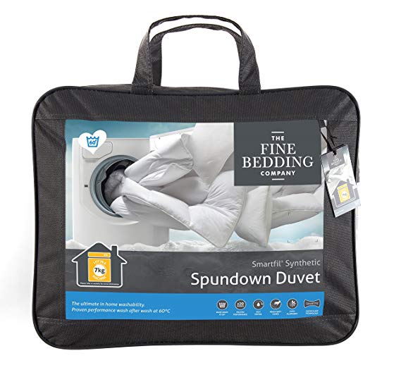 The Fine Bedding Company Spundown Duvet - Washable Non Allergenic Quick Drying Duvet (Tog 10.5, Double)