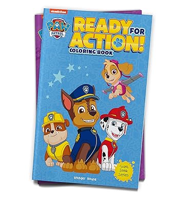 Ready For Action! : Paw Patrol Giant Coloring Book For Kids