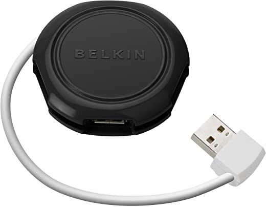 Belkin USB 2.0 Travel USB Hub, Black