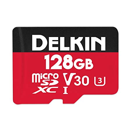 Delkin Devices 128GB Select microSDXC UHS-I (U3/V30) Memory Card (DDMSDR500128)