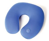 Perfect Life Ideas Vibrating Neck Massage Pillow - Massaging Travel Pillow - Contoured Micro Bead Pillow Contours to Shape of Neck Neck Massager Cushions Fits Comfortably Around Neck
