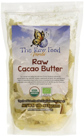 Raw Organic Cacao Butter 16oz The Raw Food World