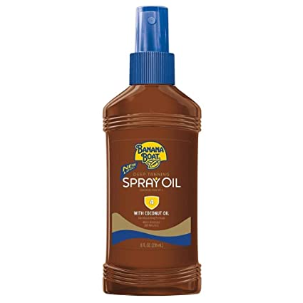 Banana Boat Dark Tanning Oil Spray SPF 4, 8 oz