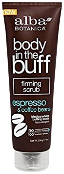 Alba Botanica Body In The Buff Scrub, Firming Espresso and Coffee Beans, 9 Ounce