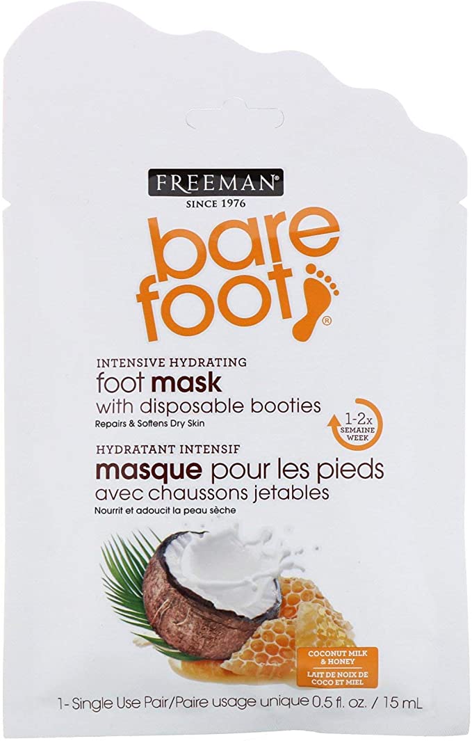 Freeman Beauty Freeman Bare Foot Coconut Milk & Honey Foot Mask, 15 Milliliters