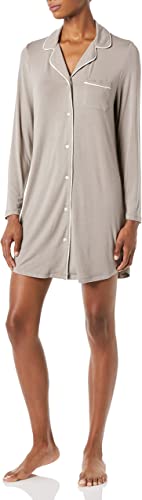 Amazon Essentials Womens Piped Nightshirt