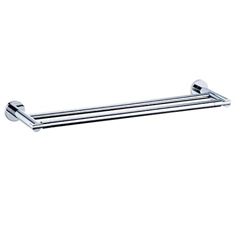 Gatco 4684 24" Channel Double Towel Bar, Chrome