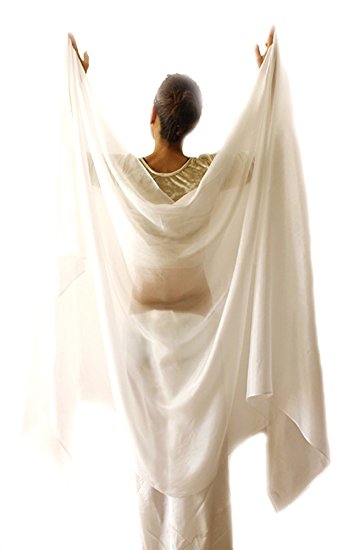 Nahari Silks 100% Silk Solid Color Dance Veils and Scarves