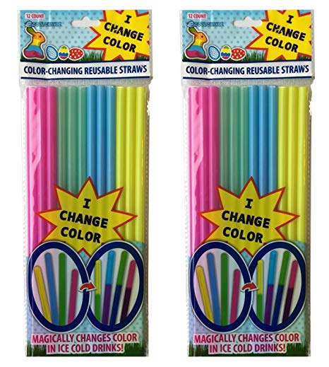 Color Changing (2pk) Easter Straws
