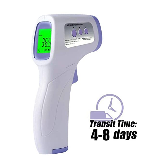 Forehead Thermometer for Adult Baby, Digital Infrared Thermometers with LCD Display, Non-Contact Infrared Forehead Temperature Gun, No Touch Accurate Fast Readings with Celsius Fahrenheit A-04A