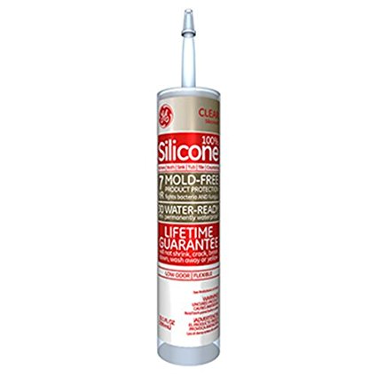 GE Silicone II Clear Kitchen Sealant, 10.1-Ounce Cartridge #GE5040