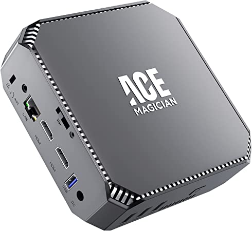 ACEMAGICIAN Mini PC, Intel N5095(up to 2.9GHz) Mini Desktop Computer, 12GB DDR4 RAM 256GB SSD, Dual HDMI 4K Screen Display, 2.4/5G WiFi & BT4.2, Gigabit Ethernet with VESA Mount for Daily Use/Office