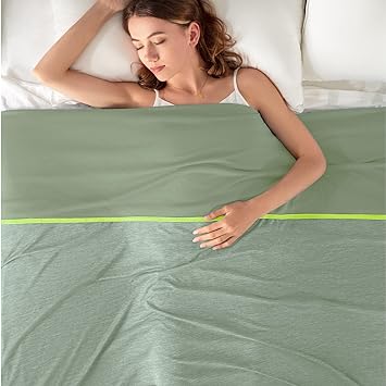 Topcee Cooling Blanket for Night Sweats Absorbs Heat to Keep Adults, Children Cool on Warm Nights, Q-Max 0.5 Cooling Blankets for Hot Sleepers, Ultra-Cool Lightweight Sofa Throw Blanket (50"x70")