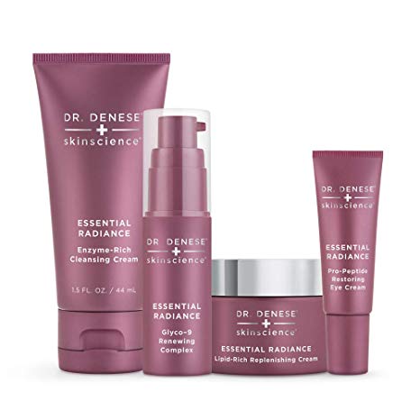 Dr. Denese Essential Radiance Starter Collection | 4-Piece Skin Care Collection | Paraben Free, Not Tested on Animals, Doctor Developed