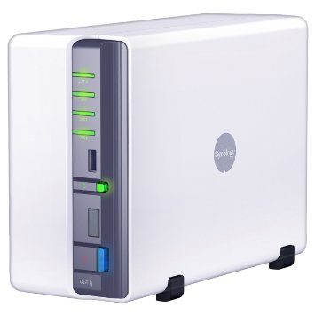 Synology DiskStation 2-Bay (Diskless) Network Attached Storage DS211J (White)