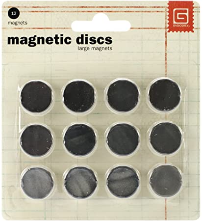 Basic Grey MET522 MET522 5/8-Inch-by-1/32-Inch Magnetic Snaps Large.