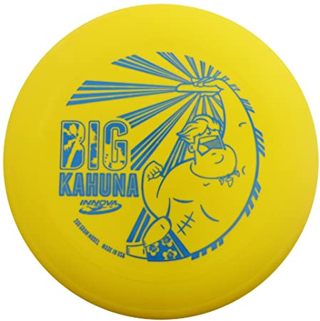 INNOVA Big Kahuna Heavyweight Ultimate Throw and Catch Disc Tiki Black - Stamp Color May Vary - 200 Gram Model