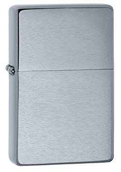 Zippo Vintage Brushed Chrome Lighter without Slashes