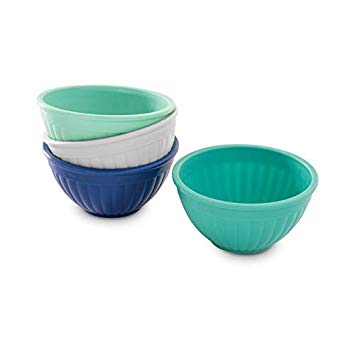 Nordic Ware 69500 Prep & Serve Mini Bowl Set, 4-pc, Set of 4, Coastal Colors