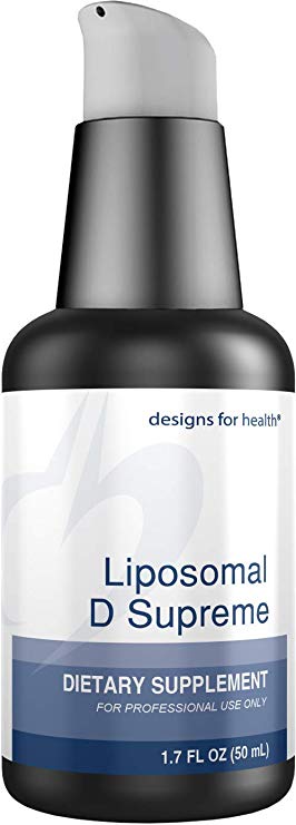 Designs for Health Liposomal D Supreme 2500 IU D3 Liquid Complex   Vitamin K1   K2 as MK-7 (100 Servings, 1.7 Ounces)