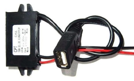 Autek DC Converter Buck Module 12V convert to 5V usb output power adapter(DCCON-5U-0)