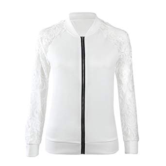 Softmusic Women's Casual Cool Zipper Jacket Long Sleeve Slim Coat Cotton Autumn Outwear