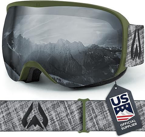 Wildhorn Cristo Ski Goggles Men Women 100% UV Anti-Fog OTG Snowboard Goggles- US Ski Team Official Supplier- Snow Goggles