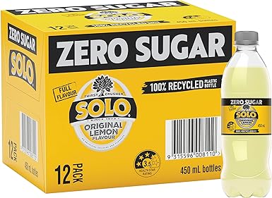 SOLO Zero Sugar 450ML X 12 Pack