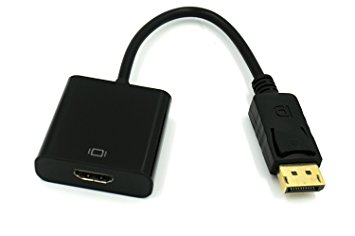 LIQUN DisplayPort Male to HDMI Female Adapter 1080P with Audio for DELL HP Lenovo HDTV in