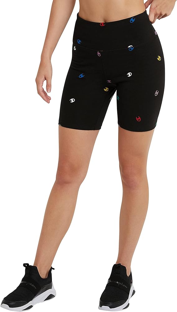 Champion Women's Bike Shorts, Authentic, Moisture Wicking, Bikers Shorts for Women, 7" (Plus Size Available)