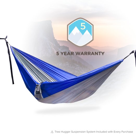 Hammock and Strap Bundle Classic Serac Adventure Hammock with Suspension System - Easiest and Quickest Setup Available 10 Connection Point Tree Straps - Ultralight and Quality Comfort for Camping Travel and Backpacking
