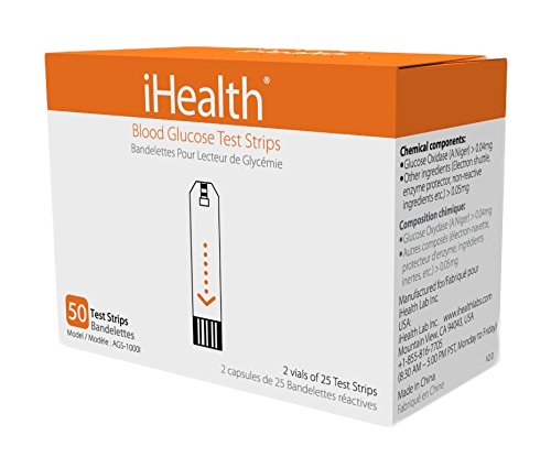 iHealth Blood Glucose Test Strips (50 Count)