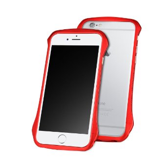 DRACO Design Ventare 6 Aluminum Bumper Case for iPhone 6/6S - Carrying Case - Retail Packaging - Flare Red