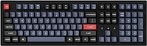 Keychron K10 Pro QMK/VIA Custom Wireless Mechanical Keyboard, Hot-Swappable Full Size 108 Keys Programmable RGB LED Backlit Brown Switch, Bluetooth/USB-C Wired Gaming Keyboard for Mac Windows Linux