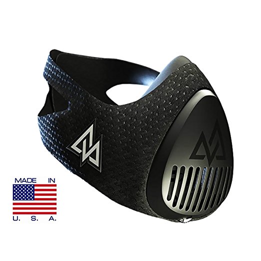 Training Mask 3.0 [All Black   Variety] Fitness Training Mask, Workout Mask, Running Mask, Breathing Mask, Resistance Mask, Cardio Mask, Endurance Mask For Fitness (BLACK, SMALL)