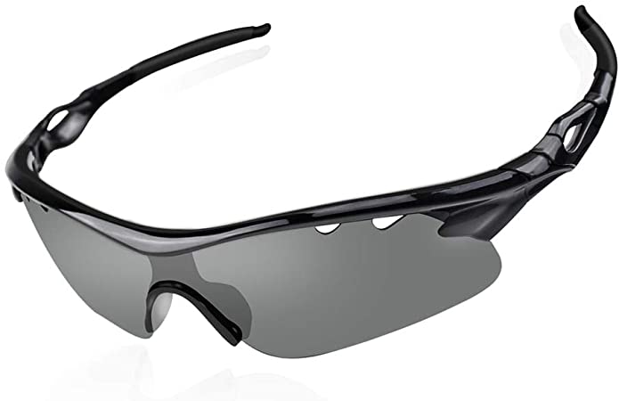 Sport Sunglasses,Men Women Anti-Glare Fashion Night Vision Sports Sunglasses for Driving Cycling Running Fishing Skiing Golf Ultra Tough PC Frame, 100% UV Protection Lens.