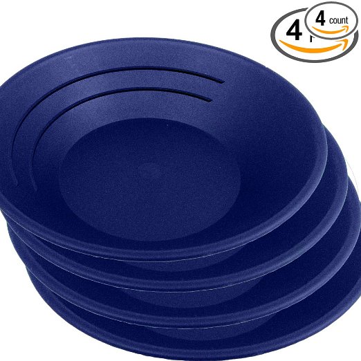 4-Pack 10 Gold Rush Gravity Trap Gold Pan - BLUE