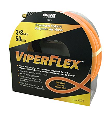ViperFlex 24423  3/8” x 50FT Hybrid Polymer Air Hose