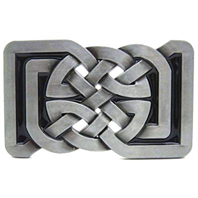 MASOP Square Keltic Celtic Knot Belts Buckle Rectangle Vintage Medieval Gifts