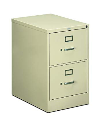 HON Two-Drawer Filing Cabinet- 510 Series Full Suspension Letter File Cabinet, 29 by 15-inch, Putty (H512)