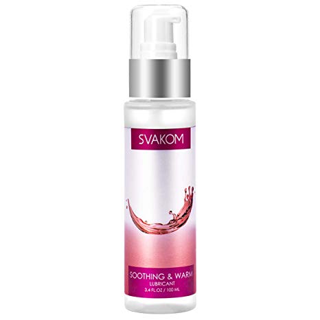 SVAKOM Warming Personal Lubricant Water Based Lube Natural Intimate Silky Safe Longlasting Passion Flavored Sex Lubricant for Women, Men, and Couples (3.4 fl oz/ 100ml)
