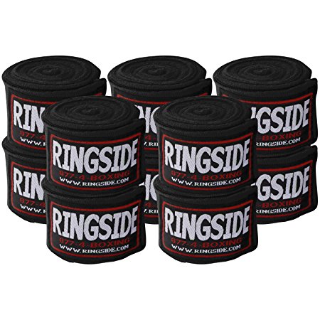 Ringside Mexican Style Muay Thai MMA Kickboxing Training Boxing Hand Wraps (5 Pairs Pack)