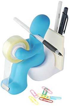 Tech Tools 'The Butt' Office Supply Station, Includes Tape Dispenser, Paper Clip Holder, Pen Holder and Memo Pad Holder (SS-2000)