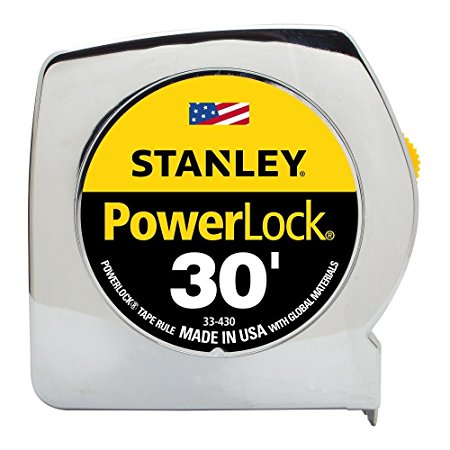 Stanley 33-430 Powerlock 30-Foot-by-1-Inch Measuring Tape