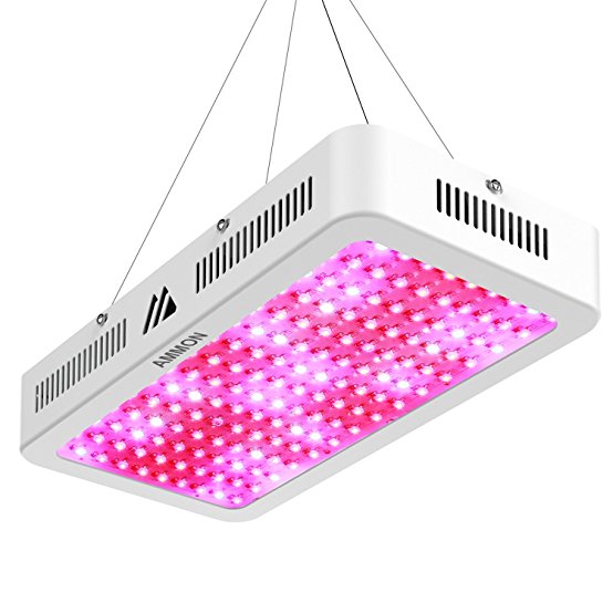 AMMON Led Grow Light,1500W Double Chips Led Grow Light Full Spectrum Lamp with UV IR for Hydroponic Indoor Plants and Flower Growing (1500w Dual Chips)
