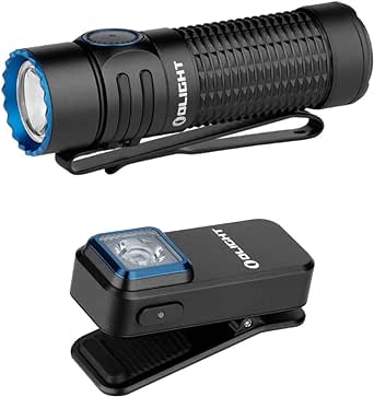 OLIGHT Warrior Nano Tactical Flashlight Bundle with Oclip Rechargeable EDC Flashlight