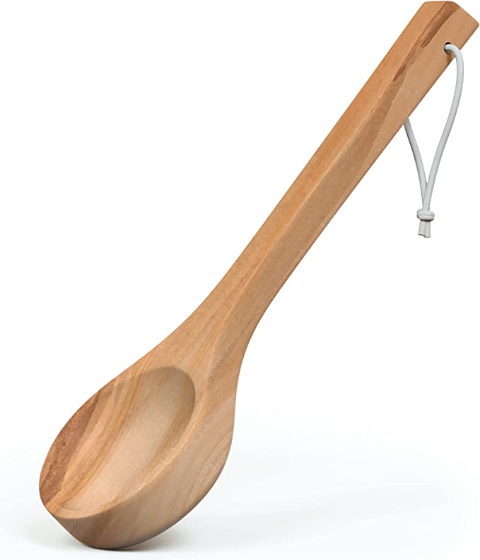 Northwood Sauna Ladle - Handmade from Canadian Red Cedar Wood - 100 ML Capacity Spoon