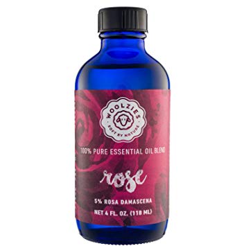 Woolzies Best Quality 100% Natural Blend of Rose Oil and Other Essential Oils, Therapeutic Grade (4oz)